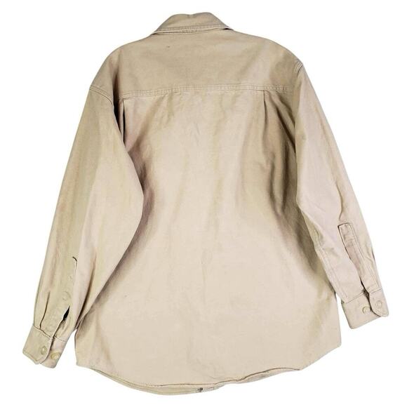 Woolrich Shirt Chamois Pocket Mens Size Medium M LS Button Down Light Tan - Picture 3 of 11